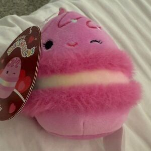 Squishmallows Pink and White Plush